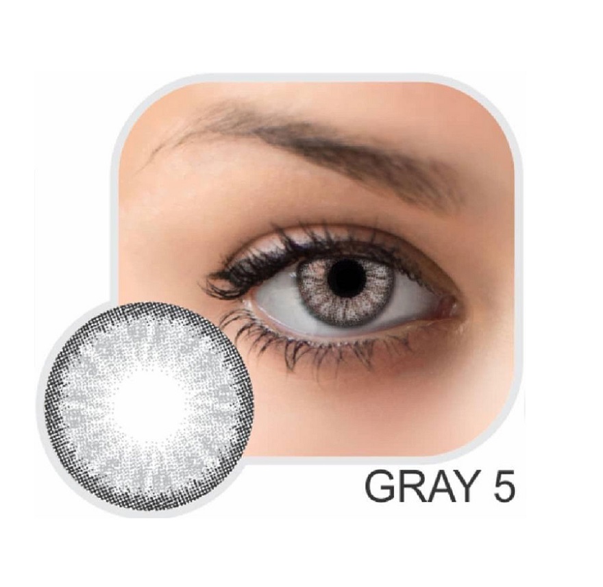 لنز طوسی دور مشکی گلامور Gray 05